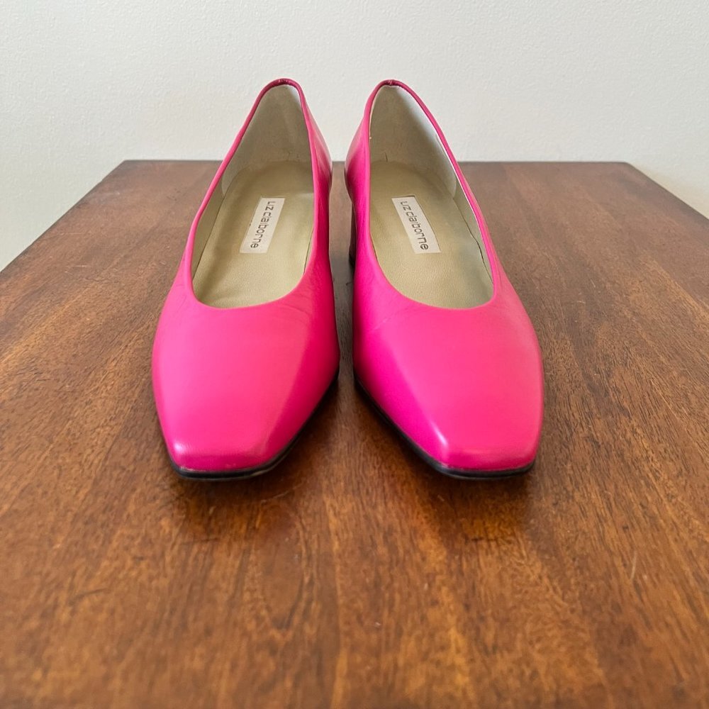 Liz Claiborne Pink Leather Heels - Picture 5 of 13